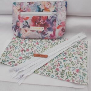 DOUBLE ZIPPED POUCH KIT - FLORAL