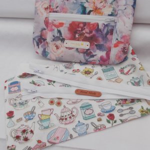 DOUBLE ZIPPED POUCH KIT - TEATIME