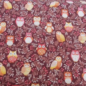 COUNTRY QUILT FABRIC - OWLS X 0.5m