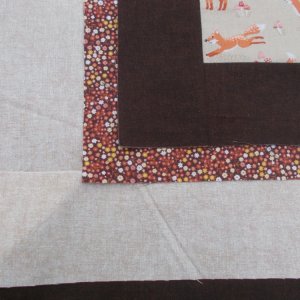 COUNTRY QUILT TOPPER KIT - CHOCOLATE/ CREAM