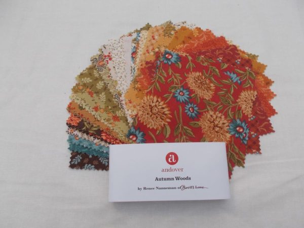 AUTUMN WOODS BY RENEE NANNEMAN - 5" SQUARES x 42