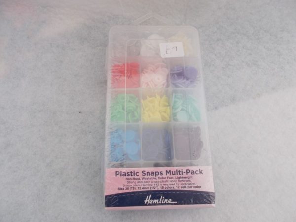 HEMLINE PLASTIC SNAPS MULTI PACK