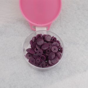 HEMLINE PLASTIC SNAPS X 25 SETS - PURPLE