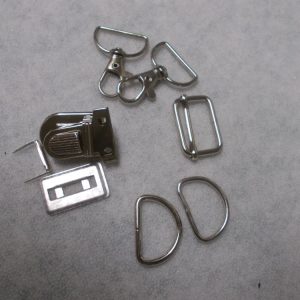 KIMBERLEY BAG HARDWARE SET - SILVER COLOUR