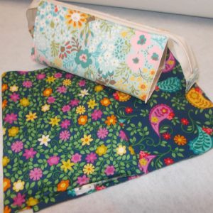 TRIANGULAR ZIPPED POUCH KIT - NAVY