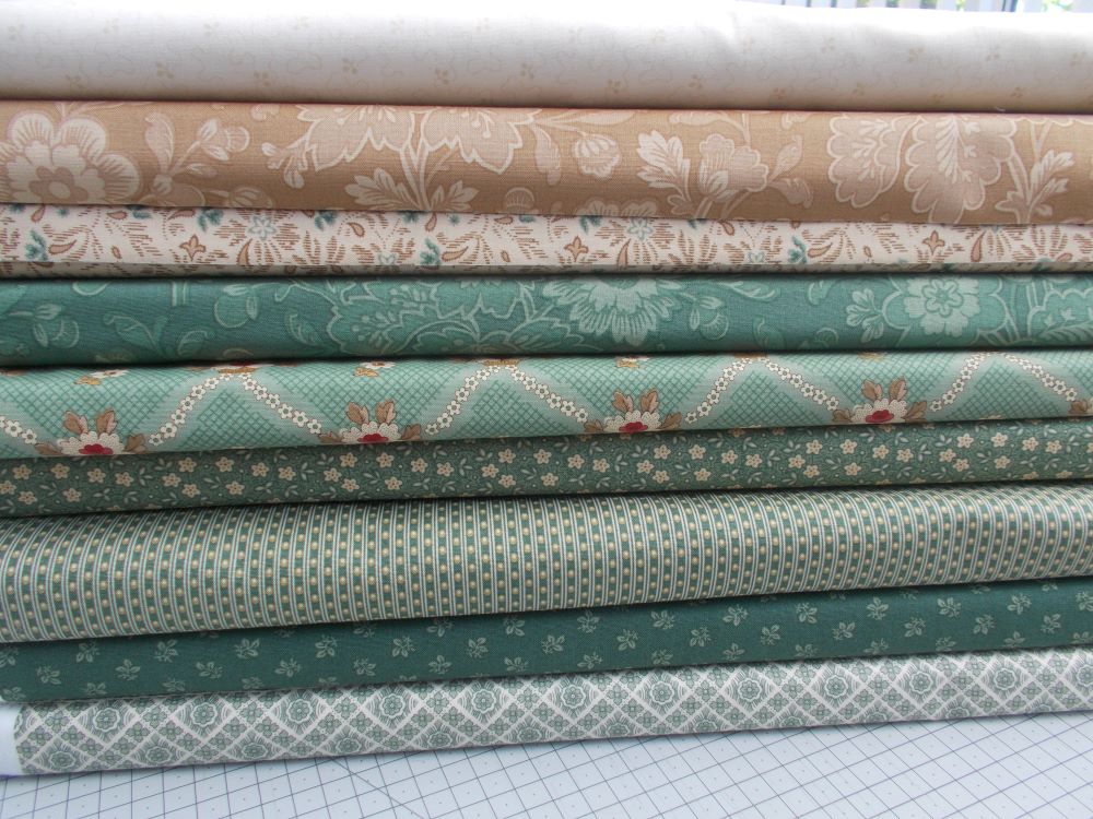 DOUBLE IRISH CHAIN KIT - GREEN - WITH FREE SEWALONG WORKSHOP 4/07/2026